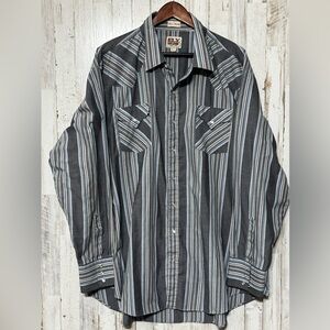 Vintage‎ Ely Cattleman Pearl Snap 3XT